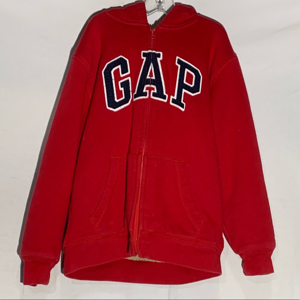 Unisex GAP Sherpa Zip-Up Hoodie | Size Large